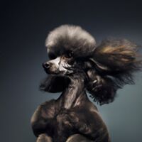 Poodle Dog Portrait 13